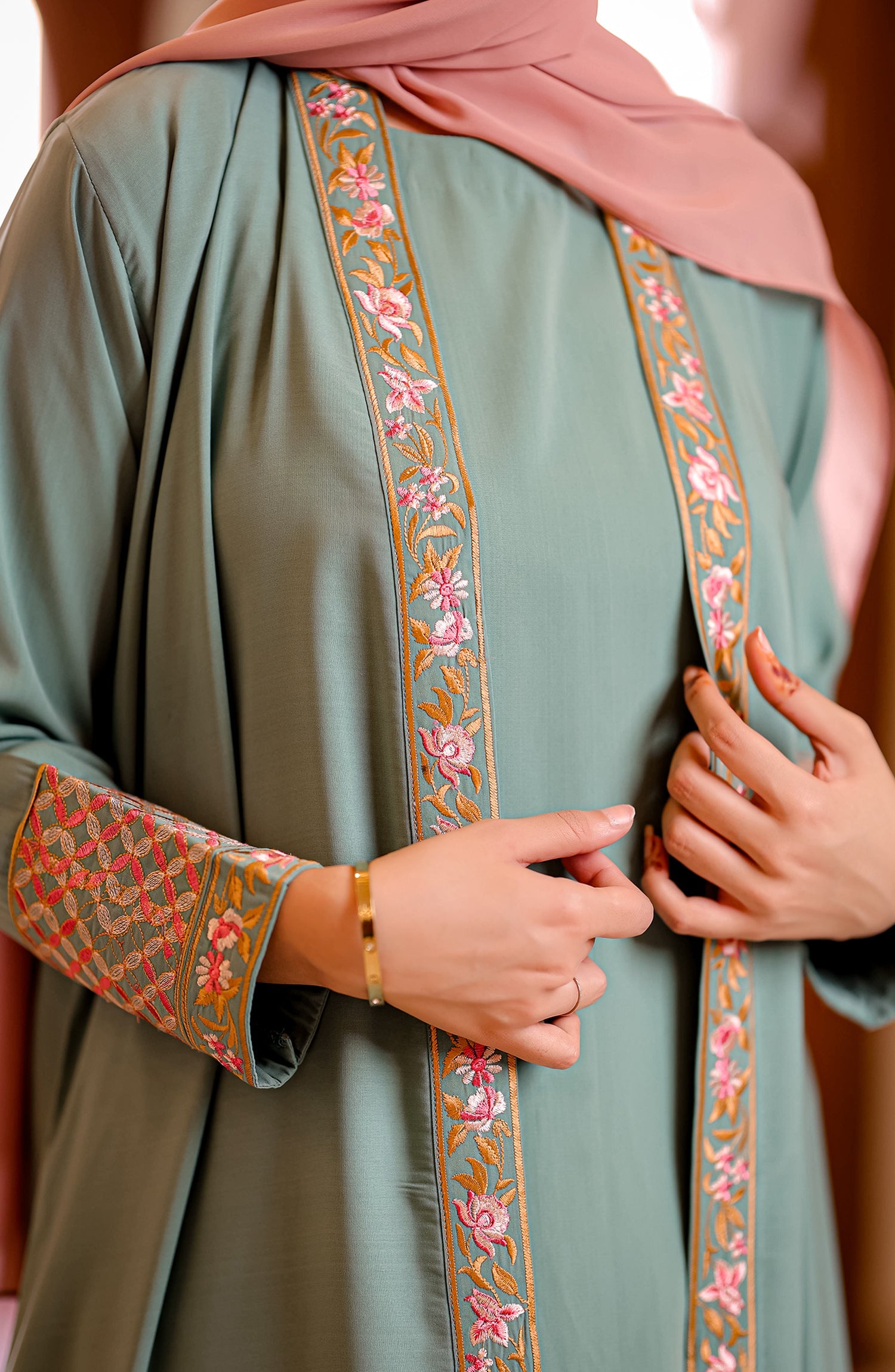 Fluorescent Embellished Kimono