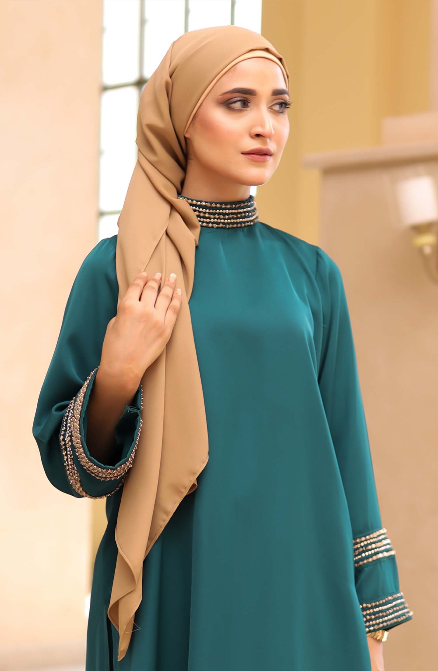 Emerald Embellished Attire